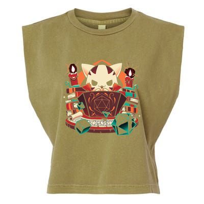 Dungeon And Cats Tabletop Gaming Role Player Garment-Dyed Women's Muscle Tee