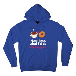 Donut And Coffee Cute Couple Love Pun Funny Valentine's Day Cute Gift Hoodie