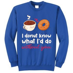 Donut And Coffee Cute Couple Love Pun Funny Valentine's Day Cute Gift Sweatshirt