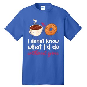 Donut And Coffee Cute Couple Love Pun Funny Valentine's Day Cute Gift Tall T-Shirt