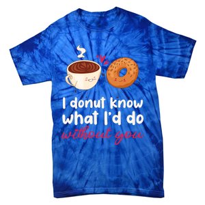 Donut And Coffee Cute Couple Love Pun Funny Valentine's Day Cute Gift Tie-Dye T-Shirt