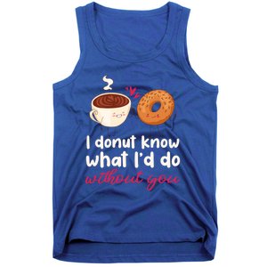 Donut And Coffee Cute Couple Love Pun Funny Valentine's Day Cute Gift Tank Top