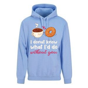 Donut And Coffee Cute Couple Love Pun Funny Valentine's Day Cute Gift Unisex Surf Hoodie