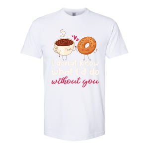 Donut And Coffee Cute Couple Love Pun Funny Valentine's Day Cute Gift Softstyle CVC T-Shirt