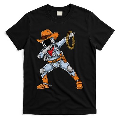 Dabbing Astronaut Cowboy Space Halloween T-Shirt