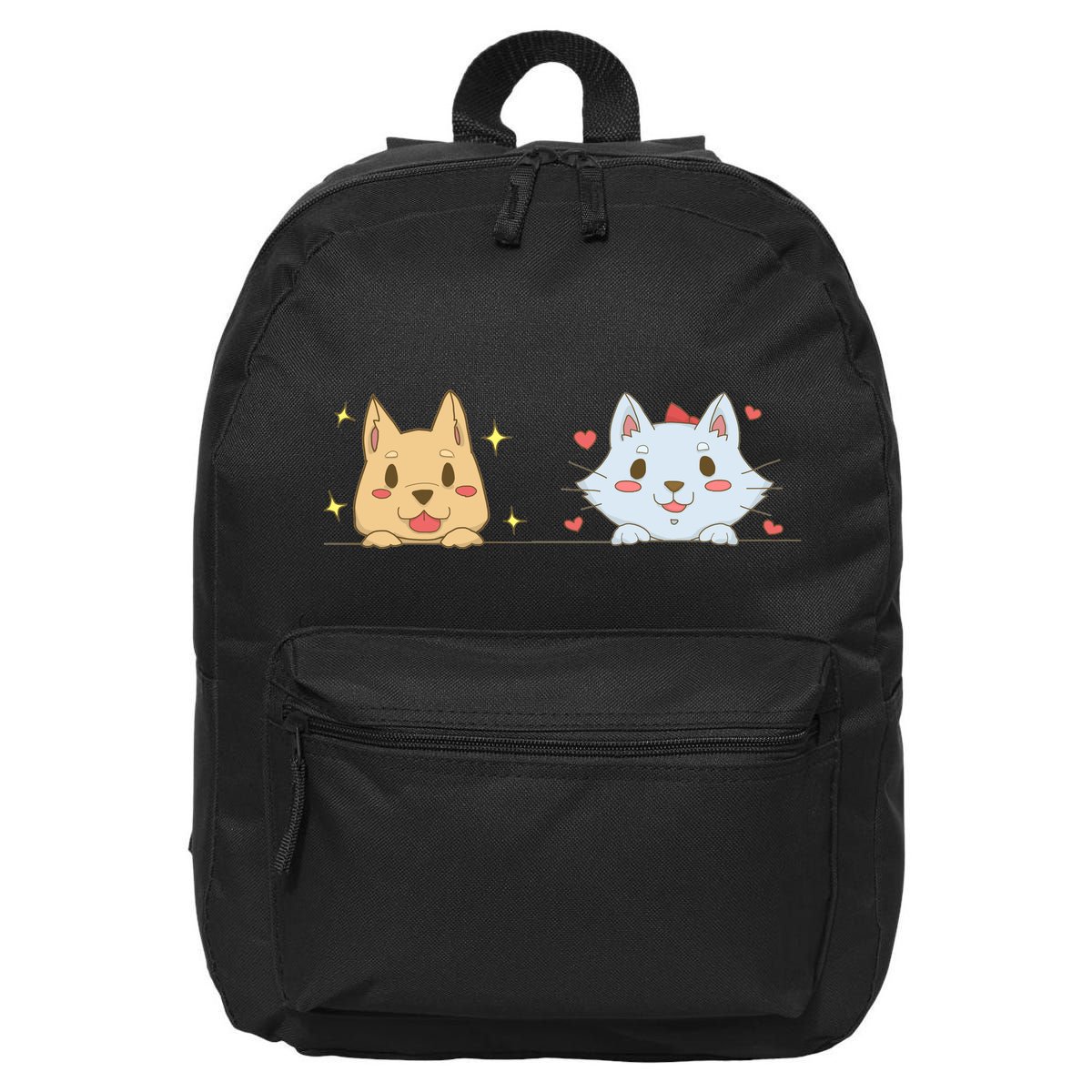 Dog And Cat Cute Animal Lover 16 in Basic Backpack