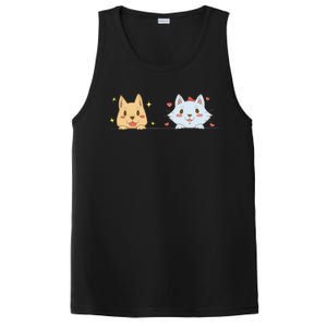 Dog And Cat Cute Animal Lover PosiCharge Competitor Tank