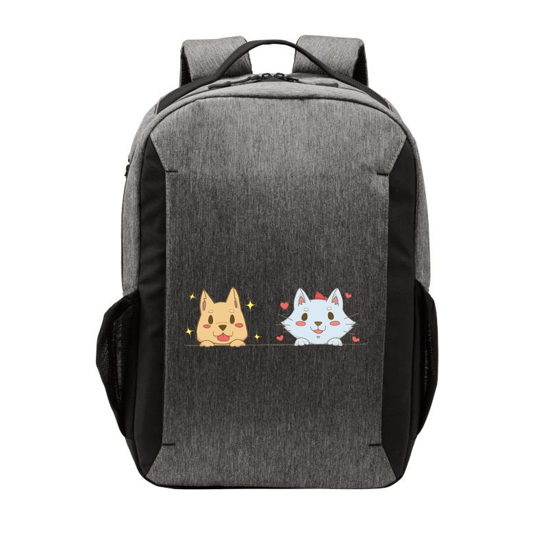 Dog And Cat Cute Animal Lover Vector Backpack