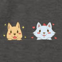 Dog And Cat Cute Animal Lover Vector Backpack
