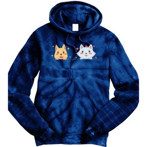 Dog And Cat Cute Animal Lover Tie Dye Hoodie