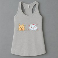 Dog And Cat Cute Animal Lover Womens Tank Top