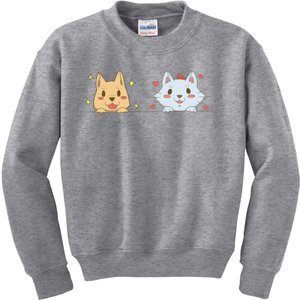 Dog And Cat Cute Animal Lover Kids Sweatshirt