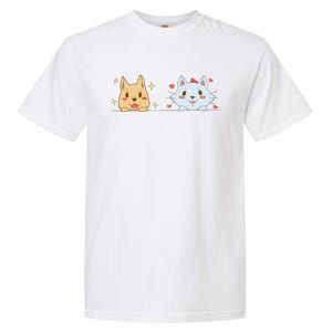 Dog And Cat Cute Animal Lover Garment-Dyed Heavyweight T-Shirt