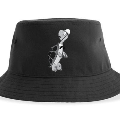 Duck and Cover Vintage Bert the Turtle Cold War Sustainable Bucket Hat