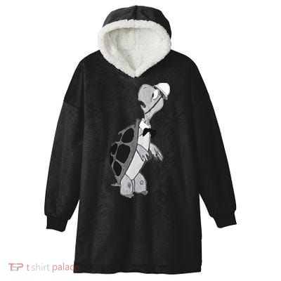 Duck and Cover Vintage Bert the Turtle Cold War Hooded Wearable Blanket