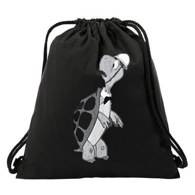 Duck and Cover Vintage Bert the Turtle Cold War Drawstring Bag