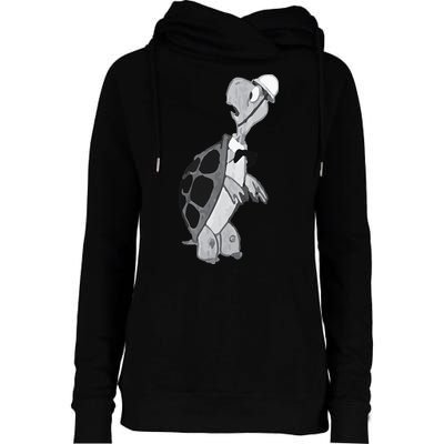 Duck and Cover Vintage Bert the Turtle Cold War Womens Funnel Neck Pullover Hood
