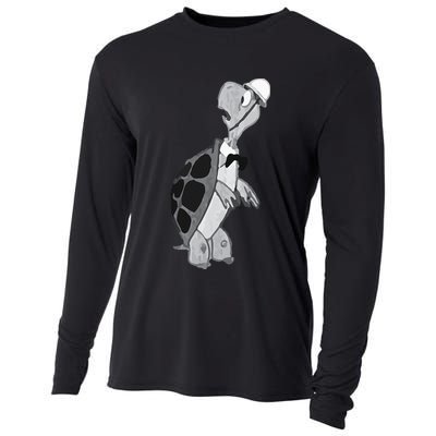 Duck and Cover Vintage Bert the Turtle Cold War Cooling Performance Long Sleeve Crew