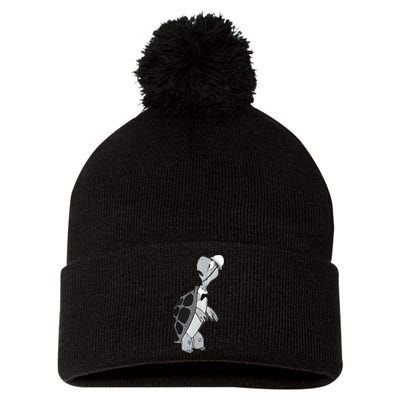 Duck and Cover Vintage Bert the Turtle Cold War Pom Pom 12in Knit Beanie