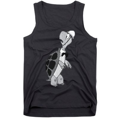 Duck and Cover Vintage Bert the Turtle Cold War Tank Top