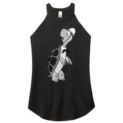 Duck and Cover Vintage Bert the Turtle Cold War Women's Perfect Tri Rocker Tank