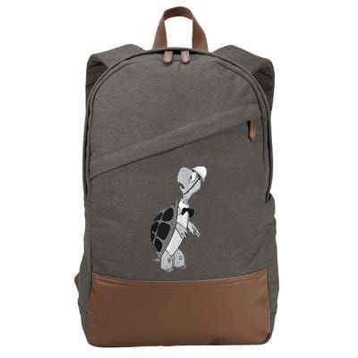 Duck and Cover Vintage Bert the Turtle Cold War Cotton Canvas Backpack
