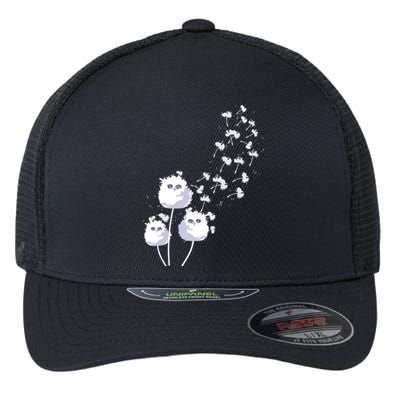 Dandelion And Cute Owls | Owl Lover Flexfit Unipanel Trucker Cap