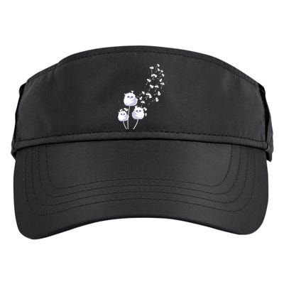 Dandelion And Cute Owls | Owl Lover Adult Drive Performance Visor