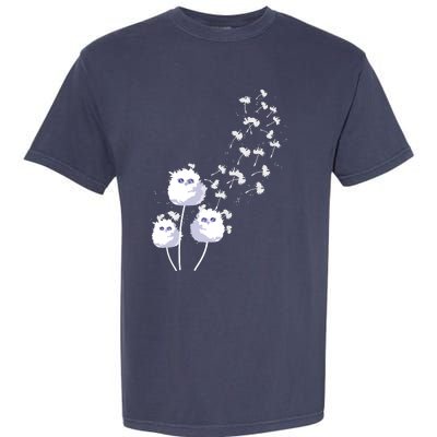 Dandelion And Cute Owls | Owl Lover Garment-Dyed Heavyweight T-Shirt