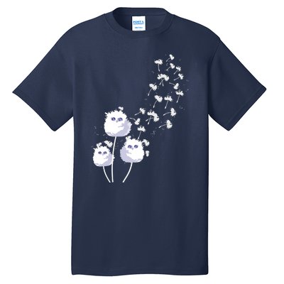 Dandelion And Cute Owls | Owl Lover Tall T-Shirt