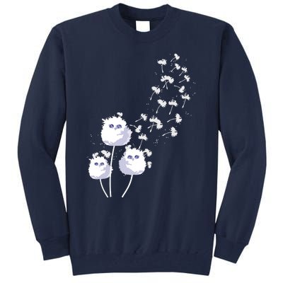 Dandelion And Cute Owls | Owl Lover Tall Sweatshirt