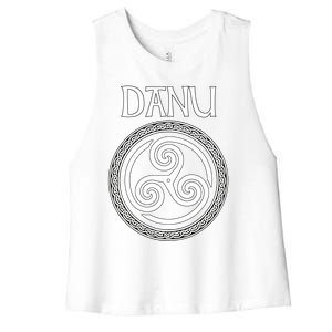 Danu Ancient Celtic Goddess Of Mothers And Earth Gift Women's Racerback Cropped Tank