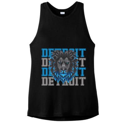 Detroit Apparel Cool Retro Gan Gear Ladies PosiCharge Tri-Blend Wicking Tank