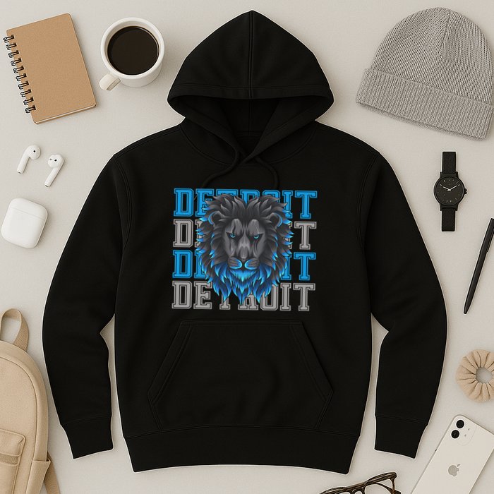Detroit Apparel Cool Retro Gan Gear Hoodie