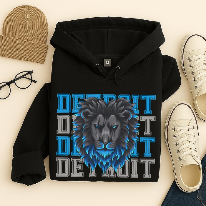 Detroit Apparel Cool Retro Gan Gear Hoodie