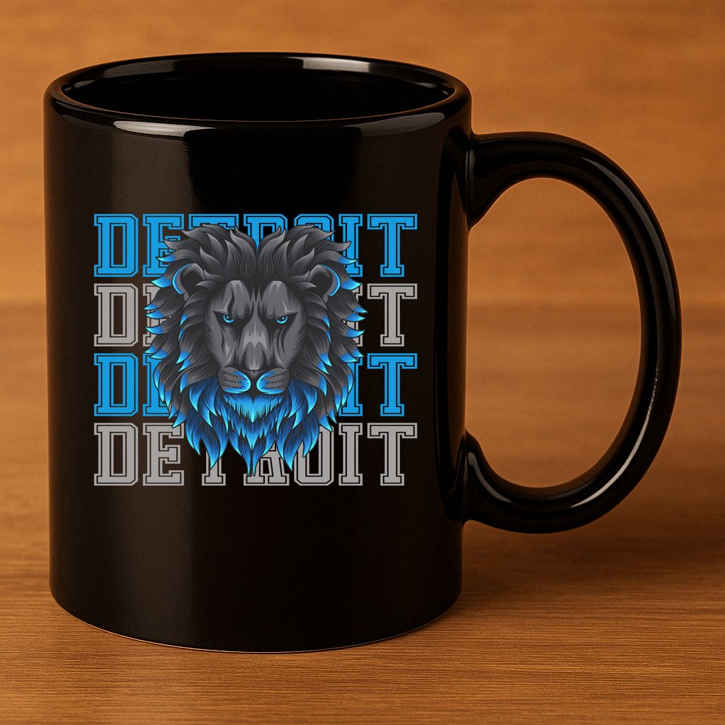 Detroit Apparel Cool Retro Gan Gear 11oz C Handle Ceramic Mug