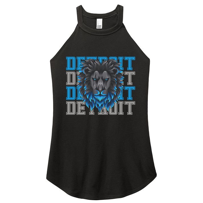 Detroit Apparel Cool Retro Gan Gear Women's Perfect Tri Rocker Tank