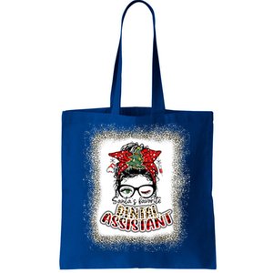 Dental Assistant Christmas Nurse Love Dental Assistant Elf Gift Tote Bag