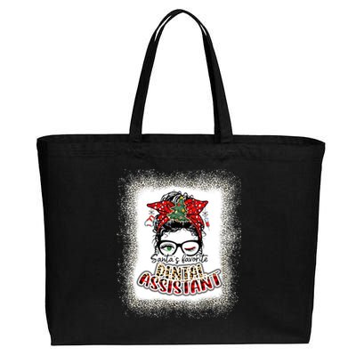 Dental Assistant Christmas Nurse Love Dental Assistant Elf Gift Cotton Canvas Jumbo Tote