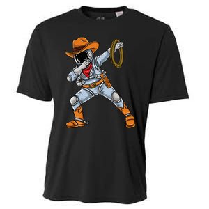 Dabbing Astronaut Cowboy Space Halloween Cooling Performance Crew T-Shirt