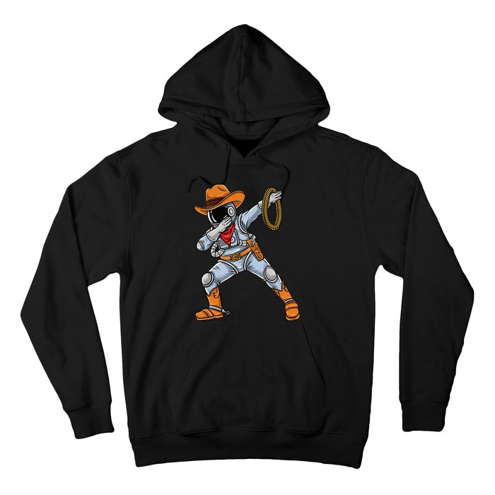 Dabbing Astronaut Cowboy Space Halloween Hoodie