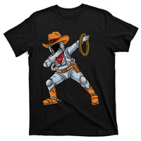 Dabbing Astronaut Cowboy Space Halloween T-Shirt