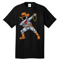 Dabbing Astronaut Cowboy Space Halloween Tall T-Shirt