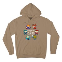 Dungeons And Cats RPG D20 Dice Nerdy Fantasy Gamer Cat Gift Hoodie