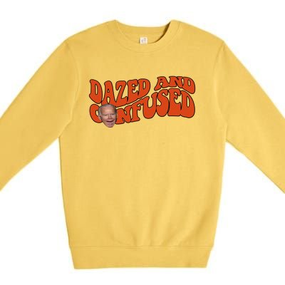 Dazed And Confused Funny Joe Biden Retro Premium Crewneck Sweatshirt