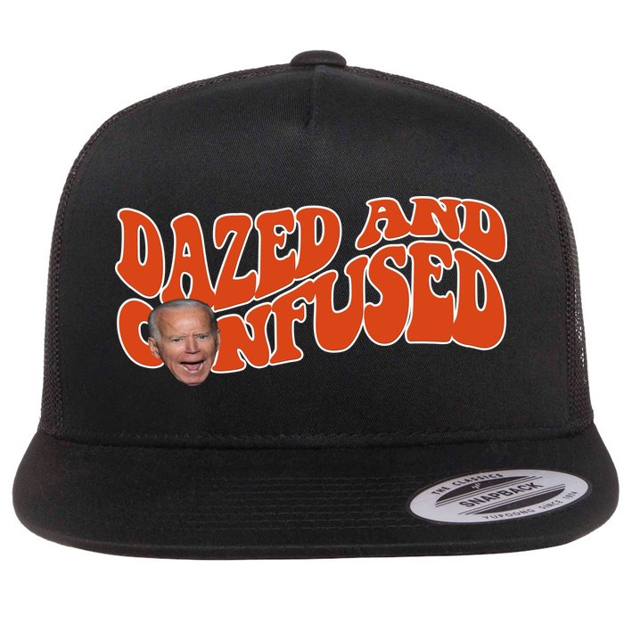 Dazed And Confused Funny Joe Biden Retro Flat Bill Trucker Hat