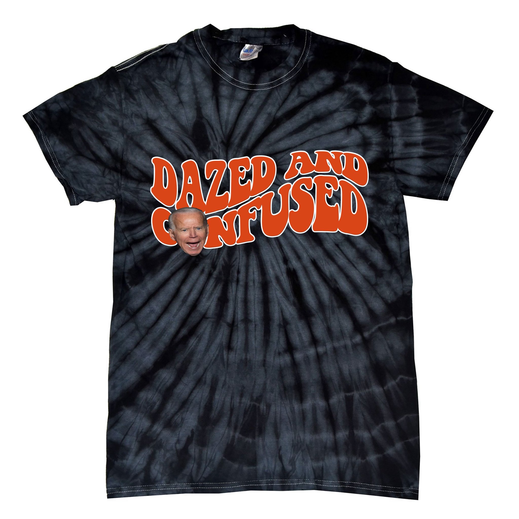 Dazed And Confused Funny Joe Biden Retro Tie-Dye T-Shirt