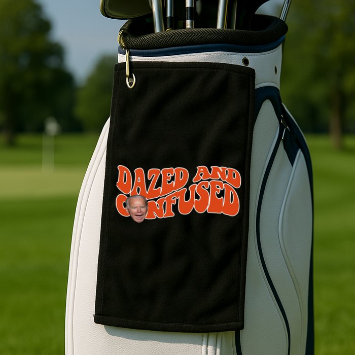 Dazed And Confused Funny Joe Biden Retro Golf Towel