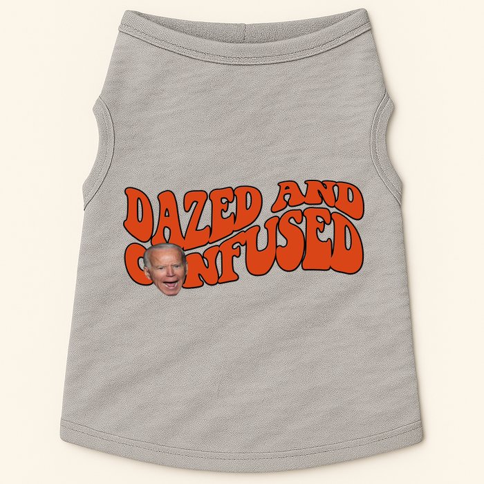 Dazed And Confused Funny Joe Biden Retro Doggie Tank