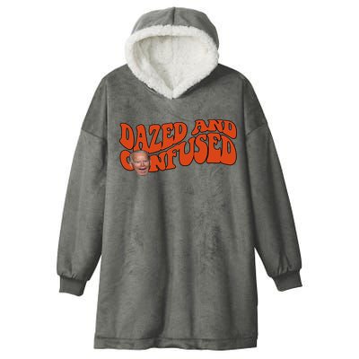Dazed And Confused Funny Joe Biden Retro Hooded Wearable Blanket